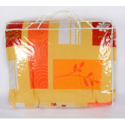 Олекотена Завивка от 100% памучна материя - Жълто и Оранжево